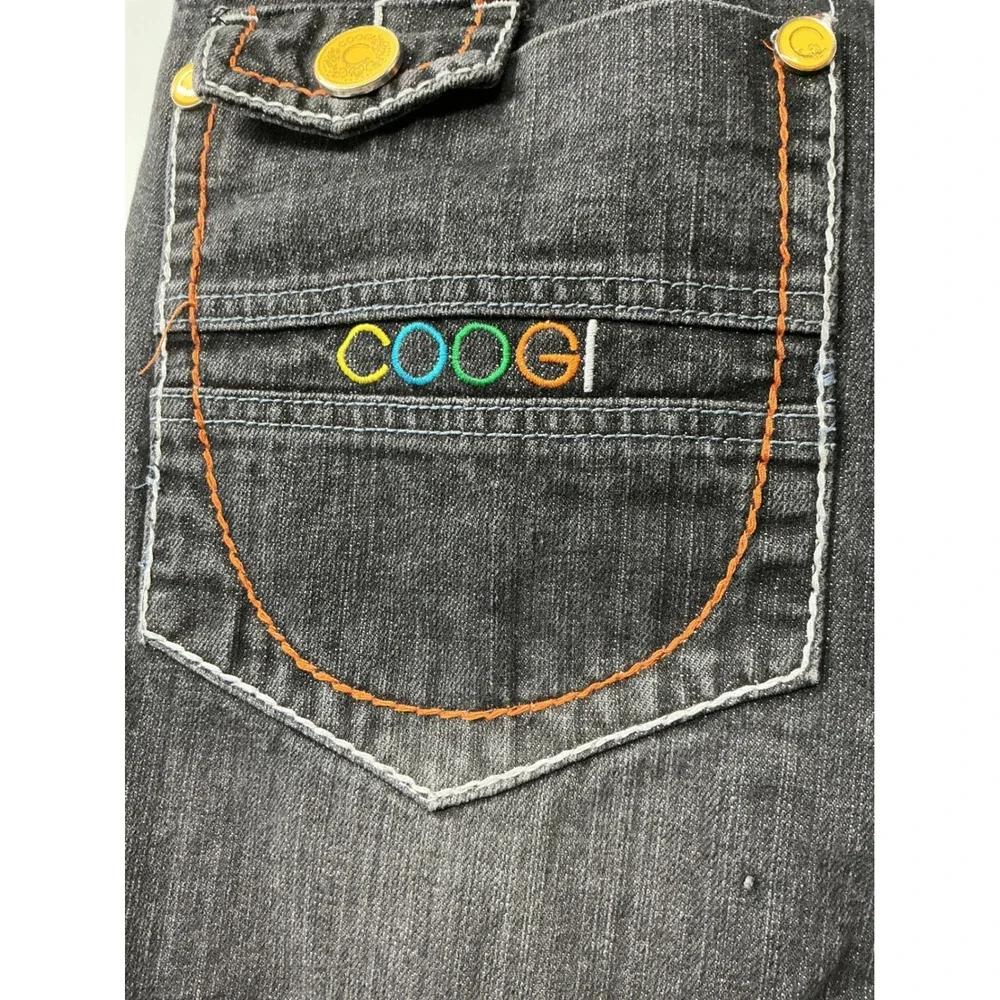 Coogi‎ Jeans Men's 36x34 Black Embroidered Y2K Baggy Streetwear Vintage Hip Hop